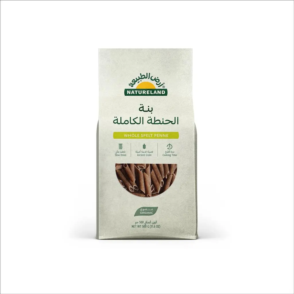 مكرونة بالحنطة الكاملة بنا